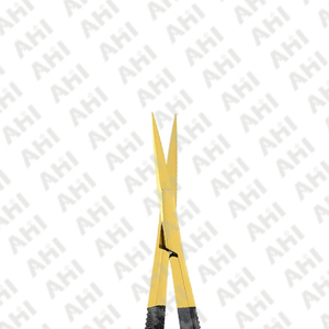 กรรไกรไมโครสแตนเลส AHI เคลือบสี ได้รับการรับรองมาตรฐาน CE ISO เครื่องมือผ่าตัดขนาดเล็ก กรรไกรไมโครสำหรับขายออนไลน์ - Product Image 2