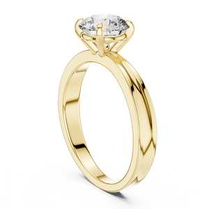 Bague élégante en diamant de laboratoire, or, joaillerie fine de qualité supérieure, style tendance, coupe brillante, IGI - Product Image 3