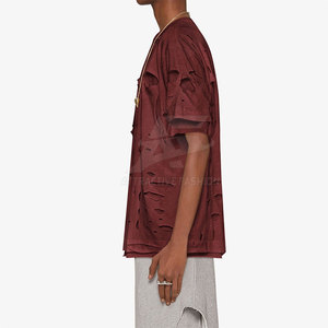 Easy Wear Breathable Men Distressed <b>T</b> <b>Shirt</b> Fashionable Adults Outdoor Use Men Distressed <b>T</b> <b>Shirt</b> - Product Image 5