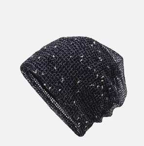 Hand Knitted Jacquard <b>Beanie</b> Hat with Cartoon Pattern Polyester Y2K Style Female Adult Casual Winter Wear Adjustable - Product Image 1