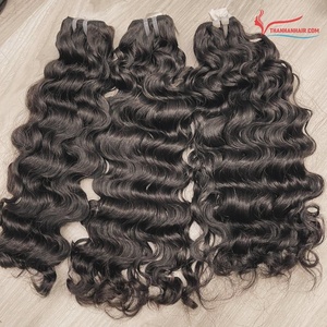 Produit chaud vapeur birman trame bouclée Remy cheveux cheveux humains vietnamiens de haute qualité pas de perte pas d'enchevêtrements - Product Image 1