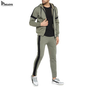 Conjunto de Sudadera con Capucha y Pantalones Deportivos con Logotipo Personalizado, Ropa Deportiva Ajustada de Invierno para Hombre, Chándal con Cremallera para Hombre, Tallas Grandes, Precio Bajo - Product Image 3