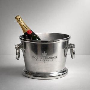 Premium Ice Bucket Round Striped Design Decorative <b>Wine</b> Chiller With Handles Stainless Steel Champagne Cooler For Home Bar Uses - Product Image 5