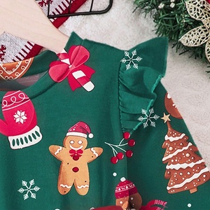 Robes de bal pour bébés de 8 <span class=keywords><strong>mois</strong></span>, <span class=keywords><strong>robe</strong></span> de Noël pour bébé, <span class=keywords><strong>robe</strong></span> à manches longues, taille haute, coupe trapèze, en tulle, pour fête de Noël - Product Image 4