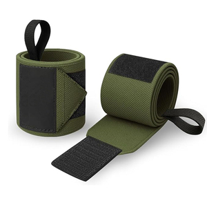 CLOVIX SPORTS – Sangles de poignet personnalisées avec logo, 100 % coton, pour fermeture, usage intensif, soutien pour la musculation et le powerlifting - Product Image 4