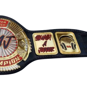 Cinturón de Campeonato Personalizado SAJ Open Weight, Cinturón de Lucha Libre de Alta Calidad para Coleccionistas, Diseño Exclusivo, Artículos Deportivos de Colección - Product Image 5