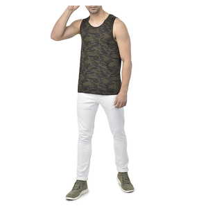 Servicio OEM, Camiseta sin Mangas Personalizada para Hombre, Camisetas Deportivas Transpirables de Algodón/Bambú con Bolsillos, Alta Calidad para Fitness y Fisicoculturismo - Product Image 5