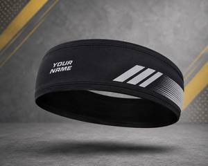 Cinta Deportiva Antideslizante de Lujo Personalizada, 4.5cm de Ancho, Delgada, de Poliéster y Algodón, con Rayas Blancas y Negras, Impresión por Transferencia de Calor - Product Image 5