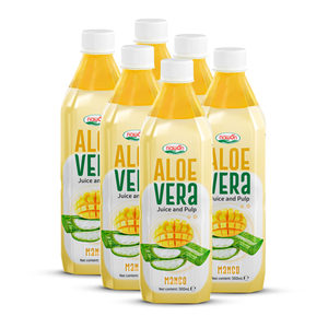 Bebida Natural de Jugo de Mango y Aloe Vera, Botella PET de 500 ml, Refresco Saludable, Venta al por Mayor para Importadores Internacionales de Alimentos B2B - Product Image 1