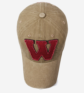 Custom 6 Panel Baseball Hats Casual Street Style Hip Hop <b>Cap</b> Unisex Adjustable <b>Flat</b> Brim Distressed Embroidered Logo Hat - Product Image 3