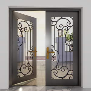 Hand Forged Wrought Iron Entry <b>Door</b> <b>Decorative</b> Iron <b>Front</b> <b>Door</b> for Luxury Homes Hotels and Commercial Buildings - Product Image 4