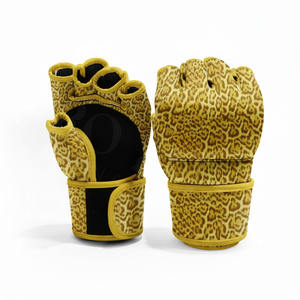 Gants de combat MMA à demi-doigts, dernière conception, pour entraînement, grappling, respirants, protection contre les chocs, fitness, gym, en cuir véritable - Product Image 5