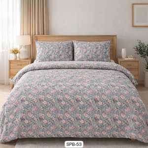 Drap de lit décoratif 125 GSM moderne, écologique et durable en microfibre, design élégant 7D pour toutes les saisons, style contemporain - Product Image 4
