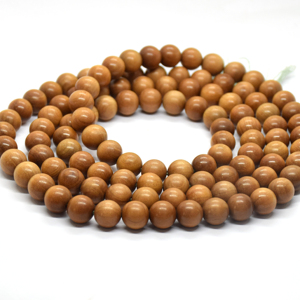 Perles de prière en bois de santal originales de 12 mm, vente en gros de perles en bois de santal, perles en bois - Product Image 1