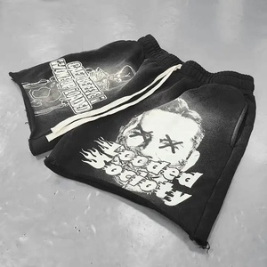 2025 Custom <b>Men's</b> <b>Sweat</b> <b>Shorts</b> Streetwear <b>Men</b> Vintage Sun Dye Fade Washed <b>Sweat</b> <b>Shorts</b> Raw Edge Y2K <b>Men</b> Summer Fleece <b>Shorts</b> - Product Image 4