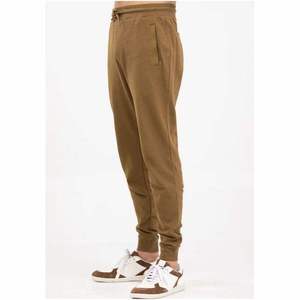 Pantalones Deportivos Marrones para Hombre, Cintura Elástica con Cordón, Bolsillos Laterales, Transpirables, Tejidos, Casuales, para Otoño - Product Image 3