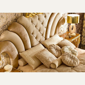 Juego de Dormitorio de Madera Maciza de Lujo Estilo Europeo, Cama Tapizada Personalizada para Apartamento - Product Image 2