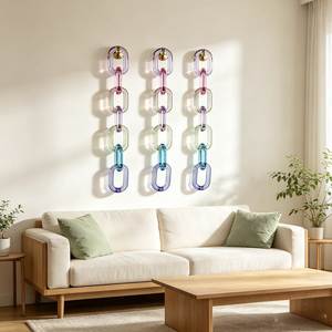 Sculpture décorative moderne en résine à maillons de chaîne, faite à la main, de luxe, de haute qualité, pour l'aménagement intérieur, à prix abordable - Product Image 4