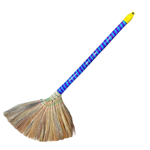 Vente flash - Balai en herbe naturelle écologique |   Balai à manche en plastique fait main en gros |   Balai de nettoyage domestique à prix abordable - Product Image 2