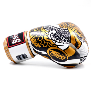 Premium Quality New Design Twins Boxing Sparring <b>Gloves</b> <b>Silver</b> Printed Cowhide Leather Adult Martial Arts Fighting Twins <b>Gloves</b> - Product Image 4