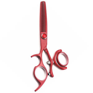 Ciseaux de Salon Professionnels de Qualité Supérieure, Ciseaux à Effiler les Cheveux, Acier Inoxydable de Grade A+, Lame Tranchante, Long Manche, Utilisation par les Barbiers - Product Image 4