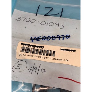 6 AMAT 3700-01093 ORING ID 1.049 CSD .103, 167655 - อุปกรณ์และชิ้นส่วนเซมิคอนดักเตอร์ระดับโลกที่เชื่อถือได้ - Product Image 5