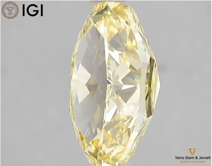 Diamant de laboratoire CVD 3,00 CARAT Forme ovale Couleur jaune vif fantaisie Clarté VVS2 avec certificat IGI pour bague d'anniversaire Cadeau - Product Image 5
