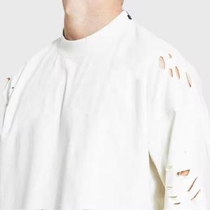 Camiseta Personalizada Estilo Urbano con Lavado Ácido y Efecto Desgastado, Camiseta Personalizada 100% Algodón Ligero de Punto con Efecto Desgastado - Product Image 2