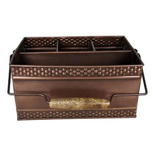 Support à Couverts Métallique Robuste et Moderne, Peint en Blanc, avec Poignée Métallique, pour Rangement sur Comptoir de Cuisine - Offre Spéciale - Product Image 5