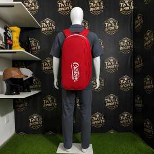 Custom Logo Red Canvas Sport <b>Duffel</b> <b>Bag</b> with Zipper Closure Waterproof Lightweight Multi-Functional Gym Travel <b>Bag</b> - Product Image 5