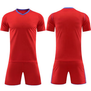 Uniforme de Fútbol Personalizado de Manga Corta, Transpirable y de Secado Rápido, 100% Poliéster, Ropa al Por Mayor de Alta Calidad - Product Image 1