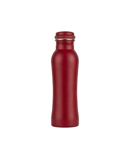 ขวดน้ำโลหะทองแดงแท้ รูปทรงโค้งมน สีเขียว ดีไซน์ลายพื้นผิว - Product Image 5