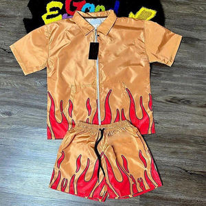 Conjunto de Chaqueta Cortavientos y Pantalones Cortos de Primavera para Hombre, Tallas Grandes, Opciones de Bordado, Cuello Alto Cortavientos, Logotipo Personalizado en la Parte Delantera - Product Image 6