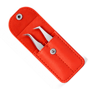 Pochette de transport compacte pour outils de beauté, 2 pièces, avec construction durable, fermeture sécurisée et pochettes pratiques pour pinces à cils - Product Image 3