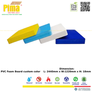 แผ่นโฟมพีวีซีสีขาวขนาด12มม. ความหนา0.6กรัม/cm3พื้นผิวเรียบแผ่นโพลีไวนิลขยายสำหรับเฟอร์นิเจอร์ - Product Image 4