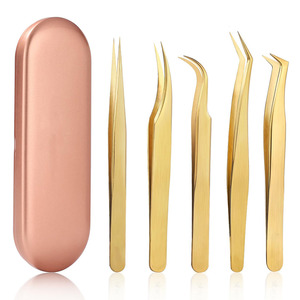 Pinzas Profesionales de Acero Inoxidable para Cejas y Pestañas, Calidad Premium - Product Image 1