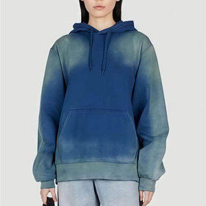 เสื้อฮู้ดดี้แบบแห้งเร็ว ระบายอากาศได้ดี ล้างสีแบบแอซิดวอช พิมพ์โลโก้ตามสั่ง คุณภาพสูง เสื้อฮู้ดดี้ผู้หญิงแบบล้างสีแบบแอซิดวอช - Product Image 1