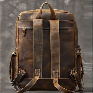 Mochilas Impermeables de la Mejor Calidad en Cuero y Tela 2026, Mochila de Cuero Genuino de Alta Calidad para Uso Unisex - Product Image 2