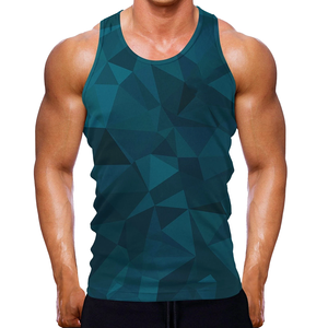 Manufacture Custom Logo <b>Men</b> Polyester Hollow Breathable Quick Dry Eco-Friendly Tank Top Sleeveless Fitness Wear Workout Gym <b>Vest</b> - Product Image 2