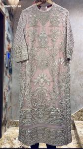 Colección Premium de Ropa de Fiesta en Faux Georgette con Bordado de Lentejuelas, Conjunto Completo de Plazzo-Kurta y Dupatta, Ropa Étnica - Product Image 4