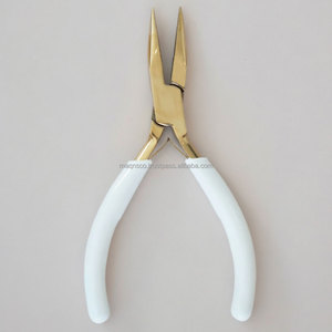 Alicates de punta fina Everlinx con dientes, blancos y dorados, de alta calidad, para anillos de salto, herramienta para hacer joyas - Product Image 2
