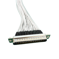 Kabel Harness Rakitan D-SUB 37P Male ke Dopont 2.54 2*20P dengan Isolasi PVC dan Panjang Sesuai Pesanan untuk Mesin Industri