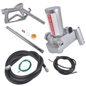 Pompa Elettrica per Trasferimento Carburante 12V DC 15GPM 1/5HP, Tipo a Ingranaggi, Compatibile con Diesel e Benzina, con Parti e Accessori - Product Image 2