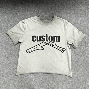 Camiseta Corta de Lujo para Hombre, Estilo Vintage, Oversize, 100% Algodón, Estampado DTG, Diseño Gráfico Urbano - Product Image 5
