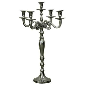 Designer Transparent Crystal 5 Arm <b>Candle</b> Stand Elegant Tabletop Candelabra for Living Room Decor - Product Image 4