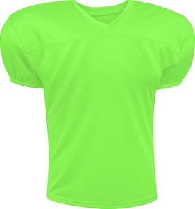 Custom Lime Green American <b>Football</b> <b>Jersey</b> <b>Plain</b> V-Neck Mesh Practice Shirt Breathable Team Uniform Blank Training Apparel - Product Image 1