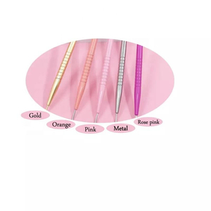 Juego de 6 Herramientas Veganas de Acero Inoxidable para Lifting de Cejas, Separador de Pestañas de Precisión, Color Pastel Mate Metálico Dorado - Product Image 2