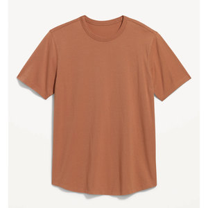 T-shirt Homme Grande Taille 100% Coton à Manches Courtes Respirant Séchage Rapide avec Logo 3D Personnalisé sur le Devant et Ourlet Arrondi - Product Image 1
