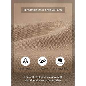 2025 <b>Men's</b> Linen Cotton 7\" Summer Beach <b>Shorts</b> with Pockets Casual Elastic Waist Drawstring & Knee Length XS Size Lightweight - Product Image 2