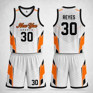 Conjunto de Uniforme de Baloncesto Personalizado con Transferencia Térmica, Camiseta y Pantalones Cortos para Equipo, Color Rojo y Blanco Sólido, Transpirable, de Secado Rápido, Anti-UV, para Otoño - Product Image 1